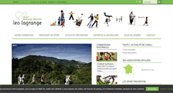 Desktop Screenshot of leolagrange-sport.org